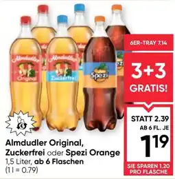 Maximarkt Almdudler Original, Zuckerfrei oder Spezi Orange Angebot