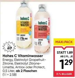 Maximarkt Hohes C Vitaminwasser Angebot