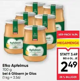 Maximarkt Efko Apfelmus Angebot