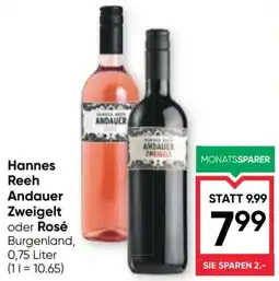 Maximarkt Hannes Reeh Andauer Zweigelt oder Rosé Angebot