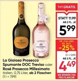 Maximarkt La Gioiosa Prosecco Angebot
