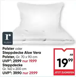 Maximarkt Polster oder Steppdecke Aloe Vera Angebot