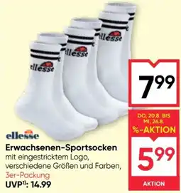 Maximarkt ellesse Erwachsenen-Sportsocken Angebot