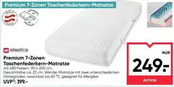 Maximarkt elastica Premium 7-Zonen Taschenfederkern-Matratze Angebot