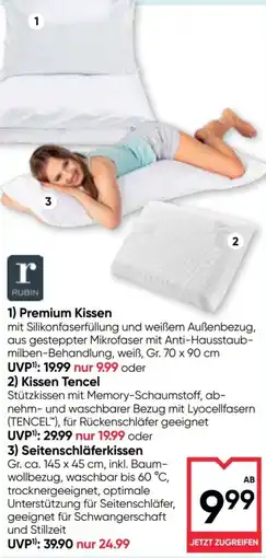 Maximarkt RUBIN Premium Kissen Angebot