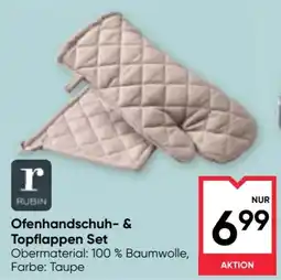 Maximarkt Rubin Ofenhandschuh- & Topflappen Set Angebot
