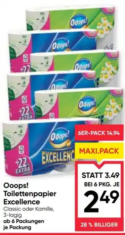 Maximarkt Ooops! Toilettenpapier Excellence Angebot