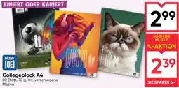 Maximarkt Collegeblock A4 Angebot