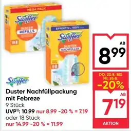 Maximarkt Swiffer Duster Nachfüllpackung mit Febreze Angebot
