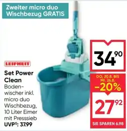 Maximarkt Leifheit Set Power Clean Bodenwischer Angebot