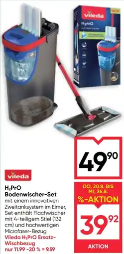 Maximarkt Vileda H2PRO Bodenwischer-Set Angebot