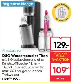 Maximarkt sodastream DUO Wassersprudler Titan Angebot