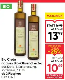 Maximarkt Bio Creta natives Bio-Ölvenöl extra Angebot