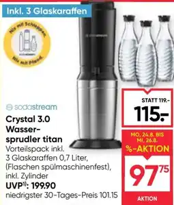 Maximarkt sodastream Crystal 3.0 Wasser-sprudler titan Angebot