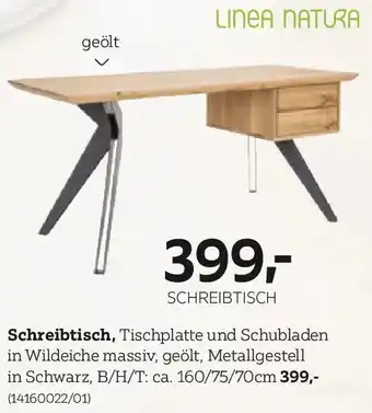 Linea natura schreibtisch