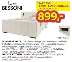 Möbelix Luca BESSONI BOXSPRINGBETT Angebot