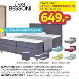 Möbelix Luca Bessoni Boxspringbett Angebot