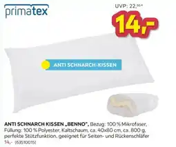 Möbelix primatex ANTI SCHNARCH KISSEN „BENNO“ Angebot