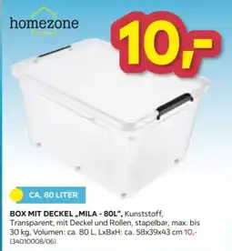 Möbelix Homezone Box mit deckel „mila - 80l“ Angebot