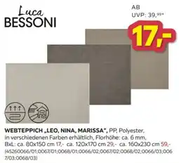 Möbelix Luca Bessoni Webteppich Angebot