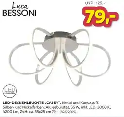 Möbelix Luca Bessoni LED-Deckenleuchte „Casey“ Angebot