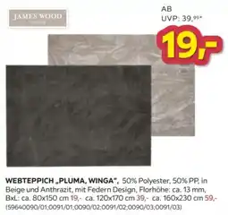 Möbelix James Wood Webteppich "Pluma, Winga" Angebot