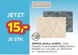 Möbelix James Wood Teppich „Paula, Flores“ Angebot