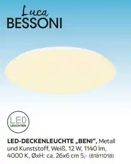 Möbelix LED-Deckenleuchte "Beni" Angebot