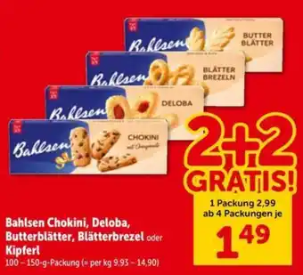 Bahlsen Chokini, Deloba, Butterblätter, Blätterbrezel oder Kipferl