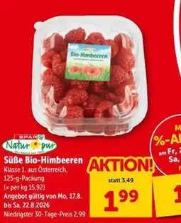 Interspar Süße Bio-Himbeeren Angebot