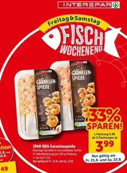 Interspar SPAR BBQ Garnelen-Spieße Angebot