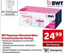 Interspar BWT Magnesium Mineralized Water Ersatzkartuschen Angebot