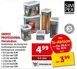 Interspar Simpex Professional Vorratsdose Angebot
