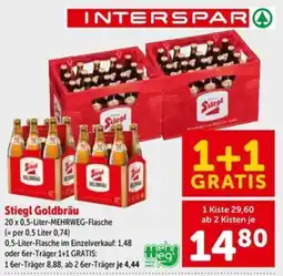 Interspar Stiegl Goldbräu Angebot