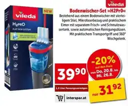 Interspar vileda Bodenwischer-Set »H2Pro« Angebot