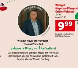 Interspar Weingut Mayer am Pfarrplatz Grüner Veltliner Angebot