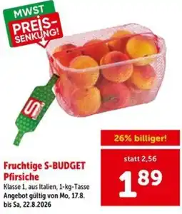 Interspar Fruchtige S-BUDGET Pfirsiche Angebot