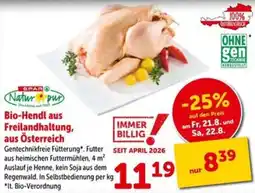 Interspar Bio-Hendl aus Freilandhaltung Angebot