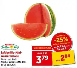 Interspar Saftige Bio-Mini-Wassermelone Angebot