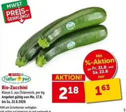 Interspar Bio-Zucchini Angebot