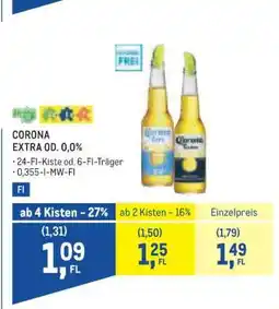 Metro Corona Extra od. 0,0 % Angebot