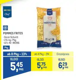 Metro Pommes Frites Angebot