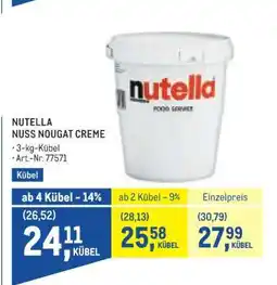 Metro Nutella Nuss Nougat Creme Angebot