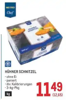 Metro HÜHNER SCHNITZEL Angebot
