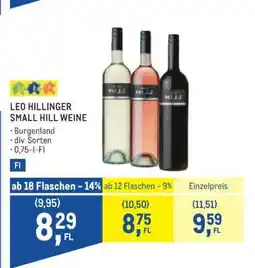 Metro LEO HILLINGER SMALL HILL WEINE Angebot