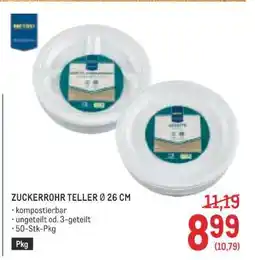 Metro ZUCKERROHR TELLER Ø 26 CM Angebot