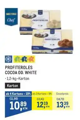 Metro PROFITEROLES COCOA OD. WHITE Angebot