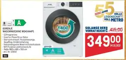 Metro GORENJE WASCHMASCHINE WG4144P1 Angebot