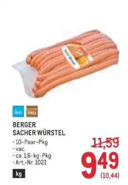 Metro BERGER SACHER WÜRSTEL Angebot