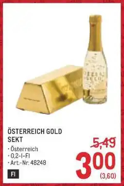 Metro Österreich Gold Sekt Angebot